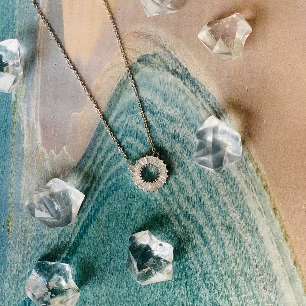 New!! Fashion crystal necklace rose gold/ silver - Picture 6 of 6
